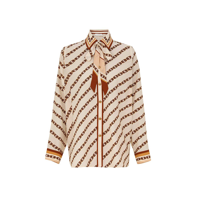 zimmermann illuminate relaxed long sleeve shirt